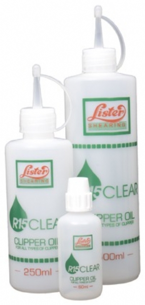 R15 Clear Clipper Oil  Lister Shearing, Equine Clipping Specialists