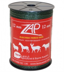 Shock Green 12mm Electric Fence Tape