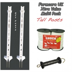 4ft post  twin pack Xvalue kit WHITE