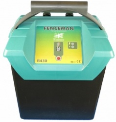 Fenceman B430 Energiser - 2 power settings, ideal for cheeky horses - up to 3km - with FREE battery