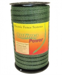 OPTIMA  POWER 20mm GREEN Electric Fence Tape - 5 yr warranty